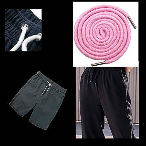 Luckkyme 20 Pack Replacement Drawstrings Drawcords for Pants Sweatpants Hoodies Scrubs Jackets Shorts Tool 53" Long (Pink) - Image 5
