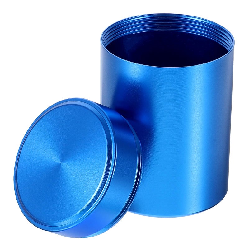 YBEATY Small Pill Case Metal Portable Aluminium Alloy Round Pill Box Container Waterproof Pocket Medicine Box Holder Organizer Travel Camping Daily Outdoor Supplements Bottle for Vitamin Fish Oils - Image 3