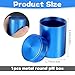 YBEATY Small Pill Case Metal Portable Aluminium Alloy Round Pill Box Container Waterproof Pocket Medicine Box Holder Organizer Travel Camping Daily Outdoor Supplements Bottle for Vitamin Fish Oils - Image 4