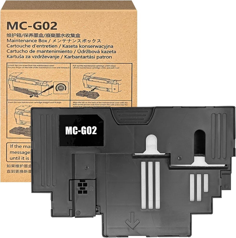 LAIPENG MC-G02 Compatible Maintenance Cartridge for Canon PIXMA G1420 G1520 G2420 G2460 G2520 G2560 G3520 G3560 G3420 G3460 G540 G550 G640 G650 000000 Maintenance - Image 1