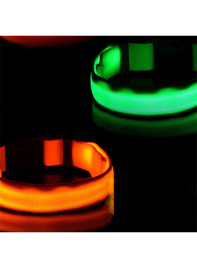 Loquat LED Light Anti-Lost Pet Collar Green 1x1x1cm - Image 1