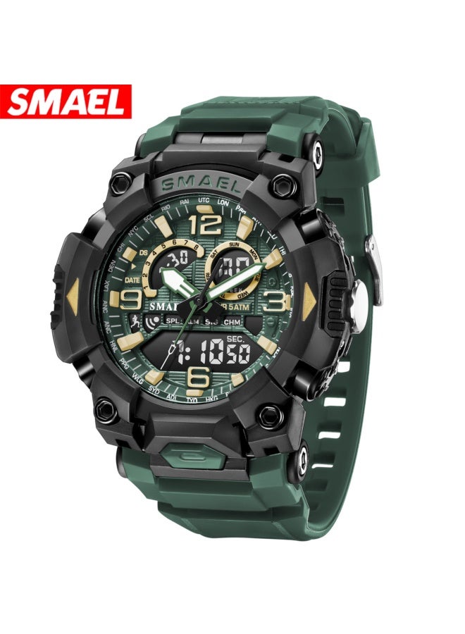 Men's Analog & Digital Watch，Outdoor Waterproof Tactical Wrist Sports Watches for Men