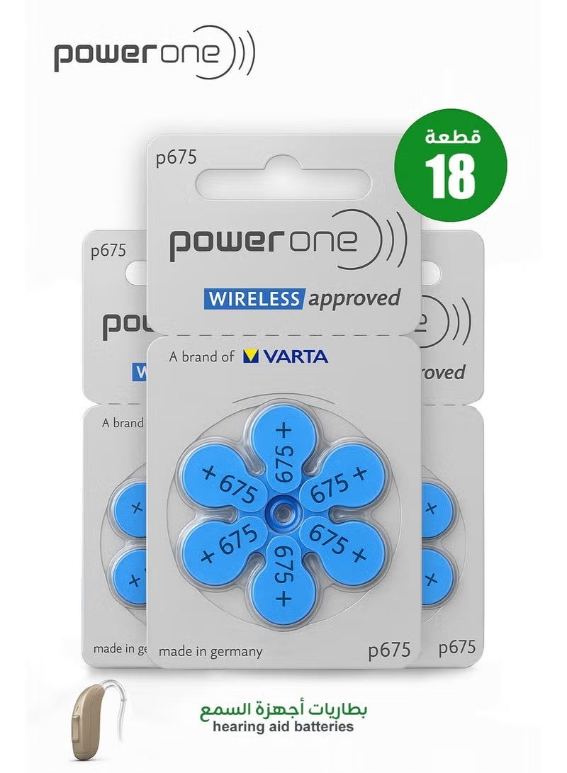 Power One Powerone 1.45V Earphone Batteries - 18-Pack. - Image 1