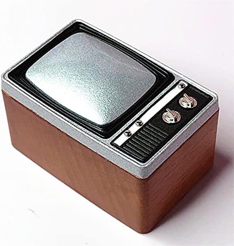 EatingBiting 112 Miniature Doll Furniture Resin Retro TV Model Television Scenes 112 Resin Retro Style Mini House Living Room Appliances Decoration Mini Television - Image 4