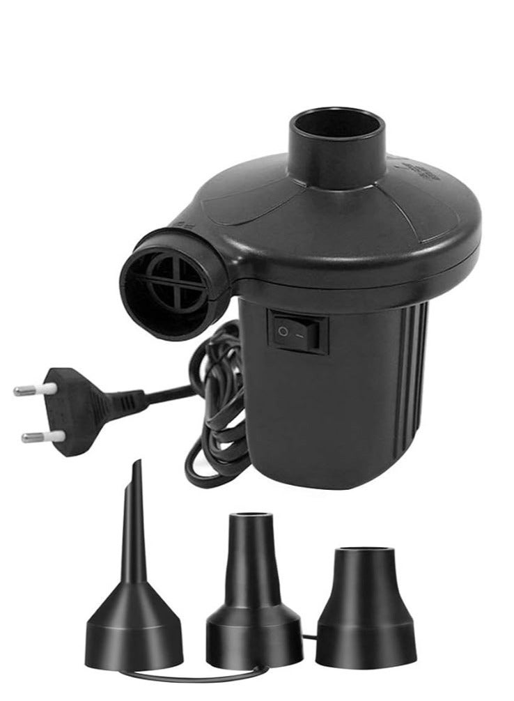 Electric Air Pump DC12V-AC230V Electric Pump with 3 Attachments, Automatic Pum