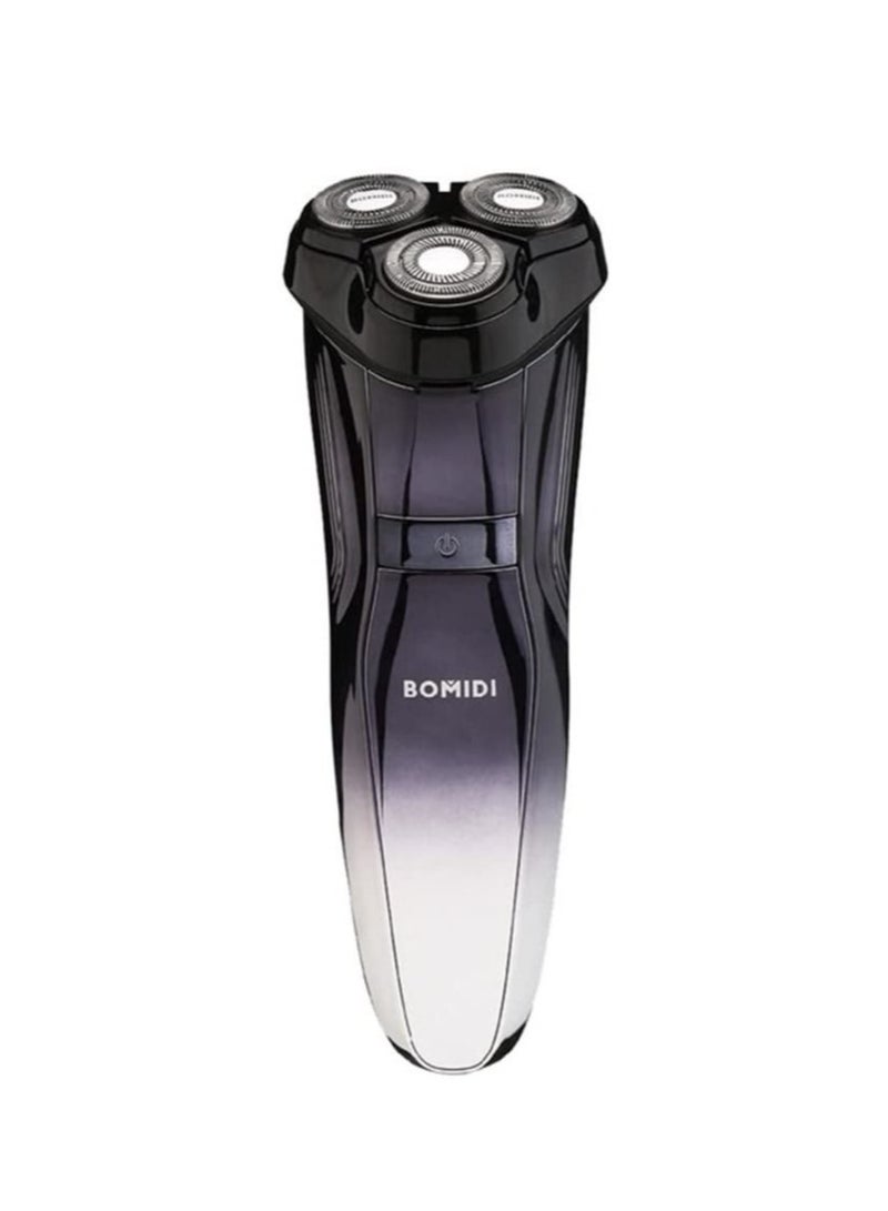 باميدي ماكينة حلاقة كهربائية M5 ، ماكينة حلاقة كهربائية لاسلكية ، ماكينة تشذيب اللحية ، ماكينة حلاقة للشعر الرطب والجاف ، قابلة لإعادة الشحن من النوع C IPX7 ، مقاوم للماء ، أسود - Image 2