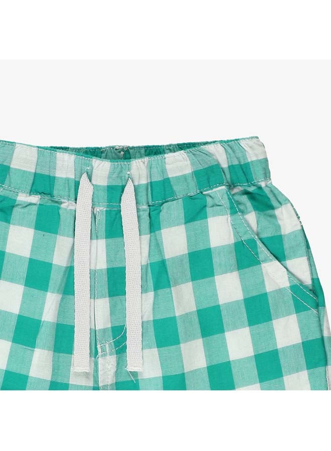 Panco HAVE SOME FUN Checkered Shorts with Elastic Waist  - Image 3