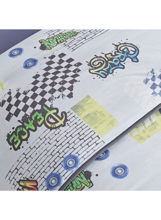Home Box Tom Gearhead Skate 2-Piece Single Microfibre Printed Jersey Comforter Set 135 X 220 Cm  - Image 2