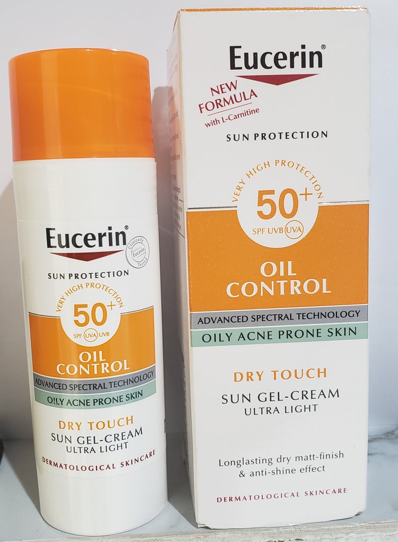 Oil Control Sun Gel Dry Touch For Oily Acne Prone Skin SPF50+ 50ml