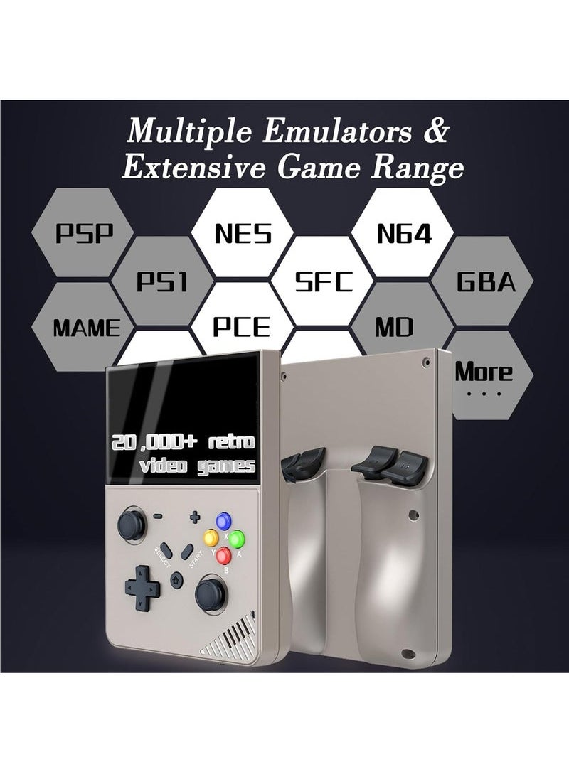 Pro Handheld Game Console – 4.3 IPS Screen Linux EmuELEC System Retro Game Player Cortex-A17 CPU with 20000+ Classic Games (64G)