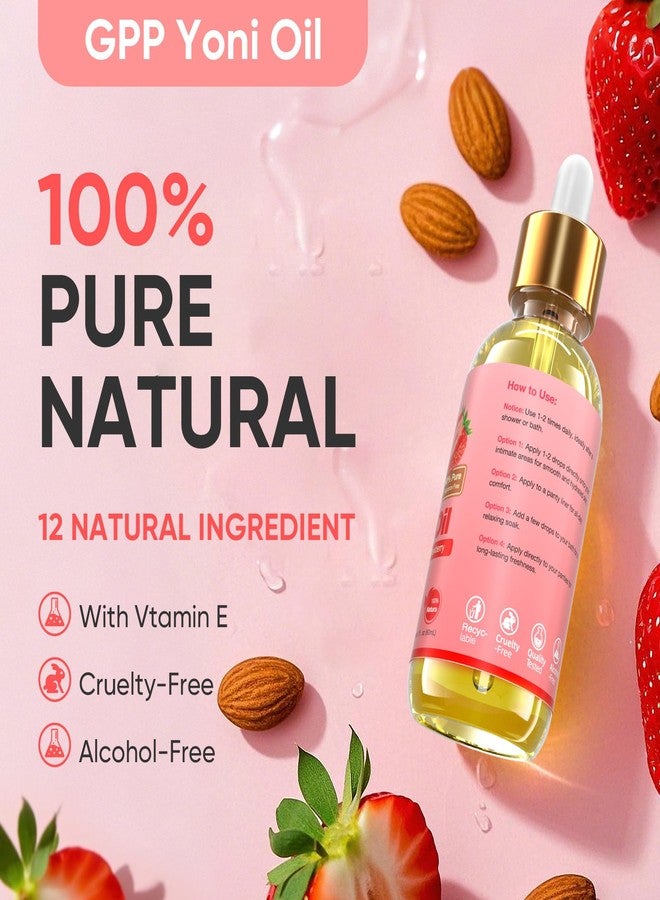 gpp Yoni Oil Wash for Women pH Balance and Wetness, Feminine Oil Ingrown Hair, Nourishing, Moisturizing Formula for All Skin Types, Yoni Care with Vitamin E, Natural Yoni Wash(Strawberry - Image 4