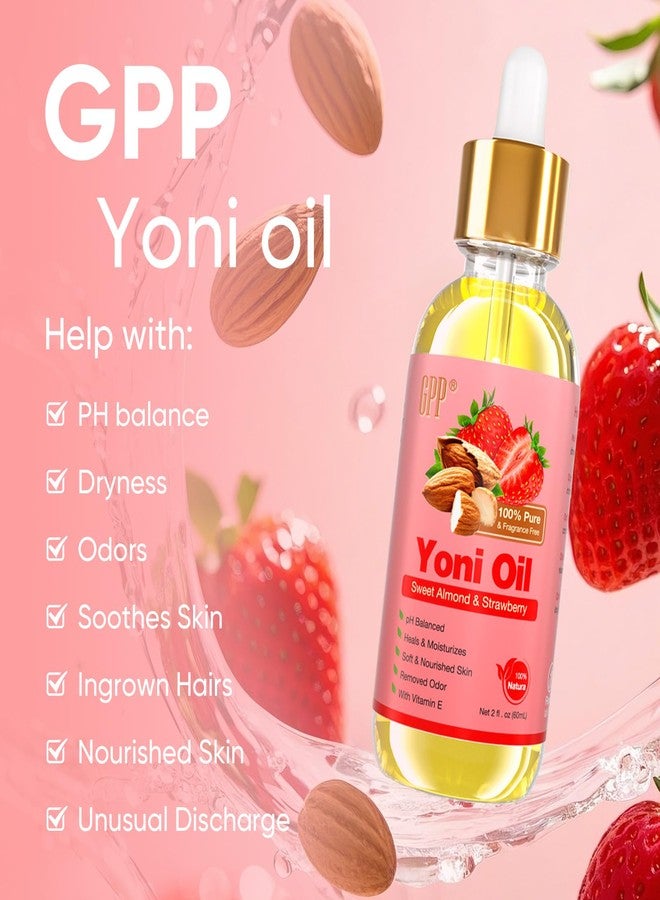 gpp Yoni Oil Wash for Women pH Balance and Wetness, Feminine Oil Ingrown Hair, Nourishing, Moisturizing Formula for All Skin Types, Yoni Care with Vitamin E, Natural Yoni Wash(Strawberry - Image 2