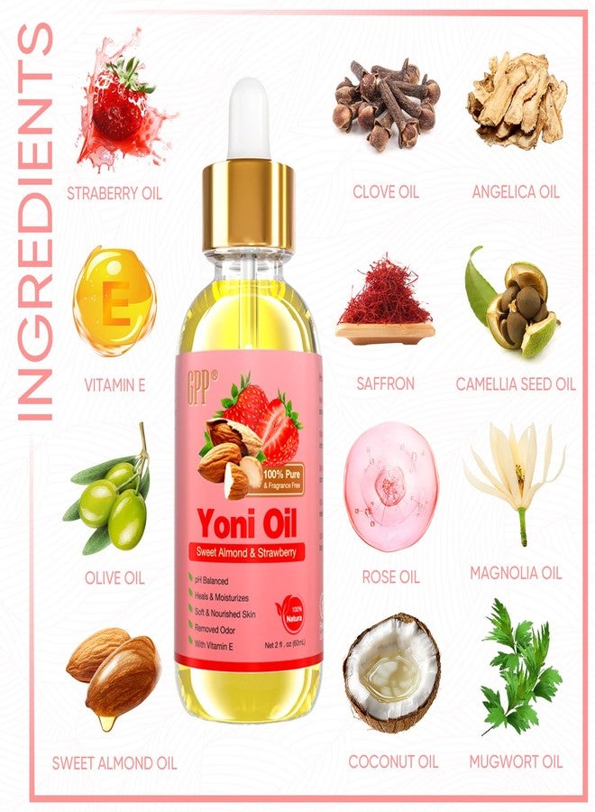 gpp Yoni Oil Wash for Women pH Balance and Wetness, Feminine Oil Ingrown Hair, Nourishing, Moisturizing Formula for All Skin Types, Yoni Care with Vitamin E, Natural Yoni Wash(Strawberry - Image 5