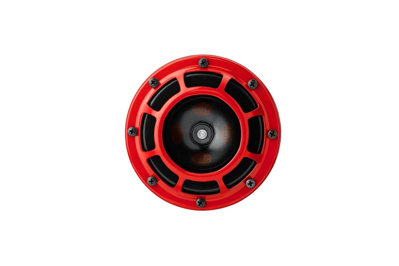 Hella 003.399-842 Red Grill Super tone Horn Set (12V,300/500 Hz,105-118 dB @ 2 m) | For Bikes and Cars | Red - Image 3