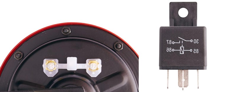 Hella 003.399-842 Red Grill Super tone Horn Set (12V,300/500 Hz,105-118 dB @ 2 m) | For Bikes and Cars | Red - Image 5