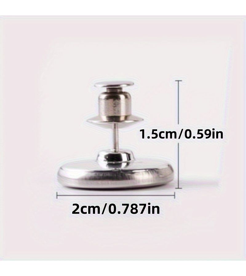 36pcs Magnetic Curtain Clips With 18 Magnets And 18 Fixing Buckles Classic Metal Style Large Pins Tool Free Installation Reusable Windproof For Home Bedroom Office Windows - Image 2