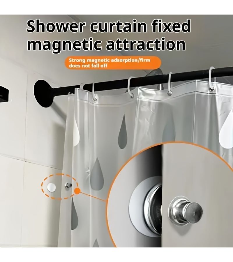 36pcs Magnetic Curtain Clips With 18 Magnets And 18 Fixing Buckles Classic Metal Style Large Pins Tool Free Installation Reusable Windproof For Home Bedroom Office Windows - Image 4