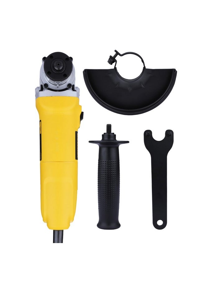 DEWALT - DEWALT DWE4115, 950W, 5'' (100mm) Heavy Duty Angle Grinder Engineered For Heavy Duty Applications with Spindle Lock and Slide switch, 2 Year Warranty (SIDE HANDLE INCLUDED) - Image 1
