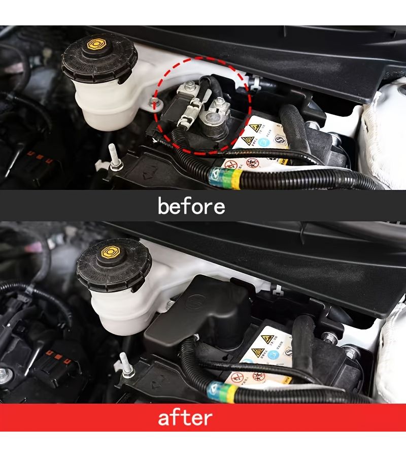Black Honda Crv Breeze Battery Negative Terminal Cover Protective Anti Rust Waterproof Auto Part - Image 4