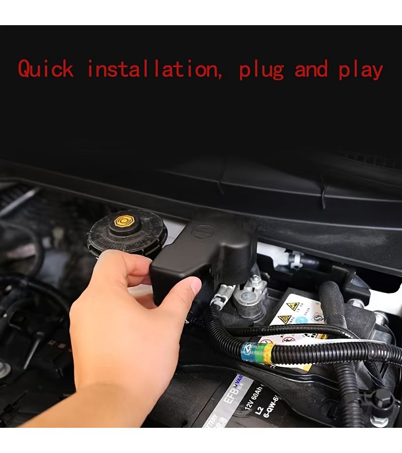 Black Honda Crv Breeze Battery Negative Terminal Cover Protective Anti Rust Waterproof Auto Part - Image 3