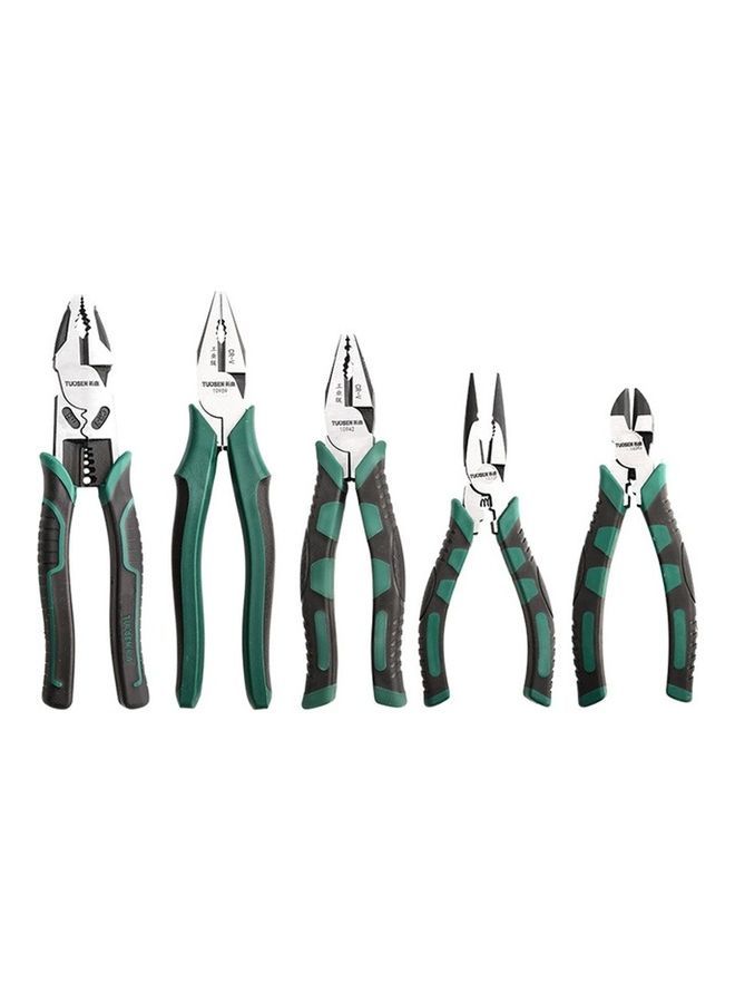 NIBEMINENT Multi-functional Labor Saving Flat Pliers Green/Silver/Black