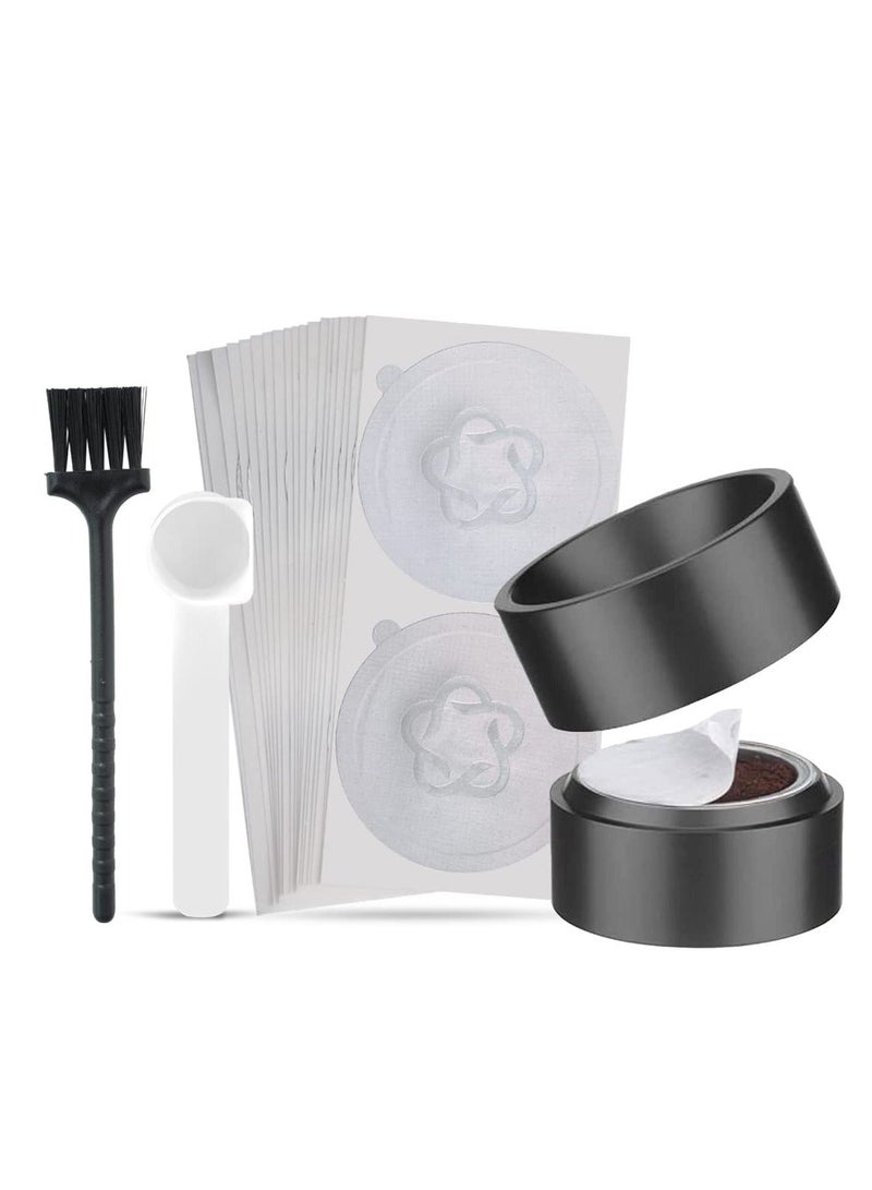 NIBEMINENT Reusable Vertuo Capsule Refill Kit, VertuoLine Capsules with Aluminum 100 Foils Seals Filling Tool Holder Compatible Pod - Image 1