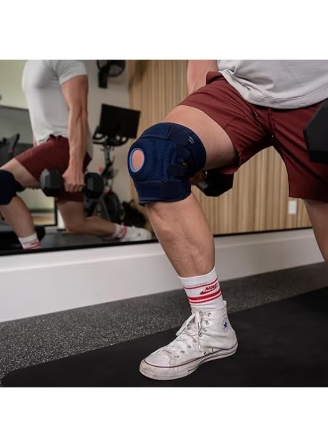 Adjustable Knee Brace Support - Durable Patellar Tendon Support with Side Stabilizer - Easy-to-Use Compression Brace for Knee Pain, Running & Daily Use - Men & Women - Image 4