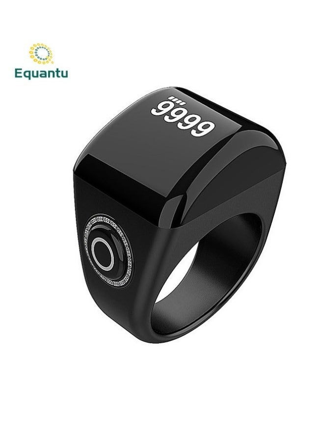Equantu 18mm Zikr Ring Smart Ring with Vibration Reminder Tasbih Counter and Bluetooth Connection for Exclusive IQIBLA App and 5 Daily Prayer Reminders - Image 3