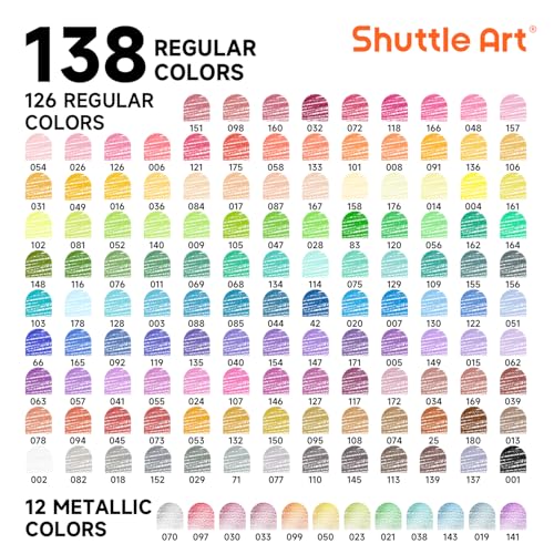 Shuttle Art 138 Colors Professional Colored Pencils, Soft Core Coloring Pencils Set with 1 Coloring Book,1 Sketch Pad, 4 Sharpener, 2 Pencil Extender, Perfect for Artists Kids Adults, Drawing - Image 2