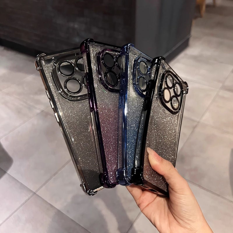 غطاء واقي لـ Redmi Note 13 Pro باللون بنفسجي مع حماية من السقوط وحماية عدسة مع مقاوم للصدمات مع تغطية كاملة عملي للاستخدام المتكرر خفيف الحمل للاستخدام المنزلي - Image 4