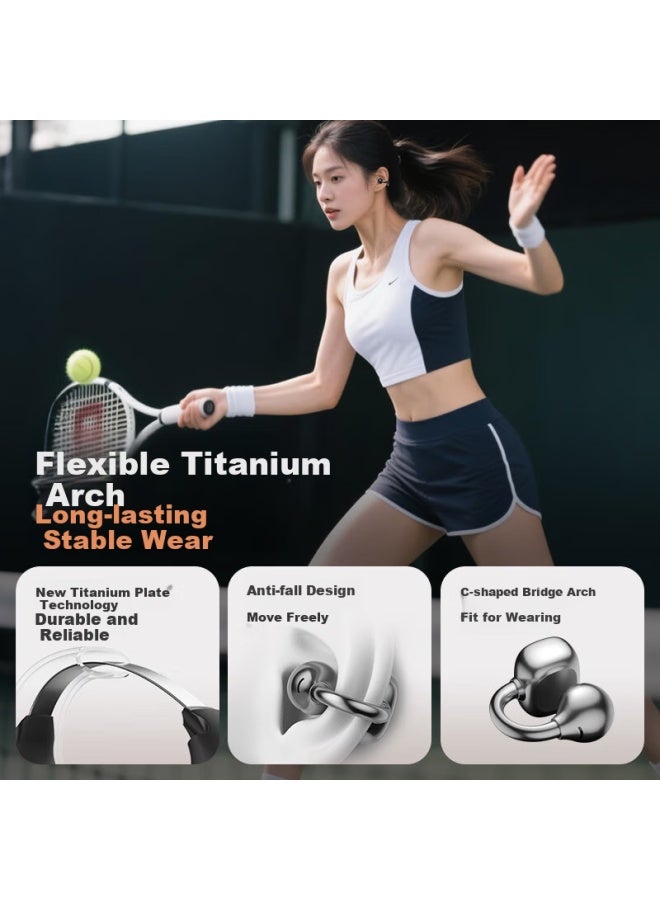 Vikenbone Conduction Bluetooth Earphones Ear-hook Concept Sports Running Wireless Open-ear Hanging Ear Sweat-proof Riding Long Battery Life - Image 2