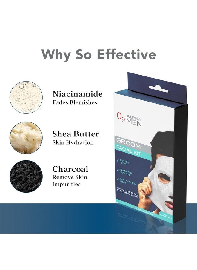 O3+ Alpha Men Bright Groom Facial Kit  - Image 2