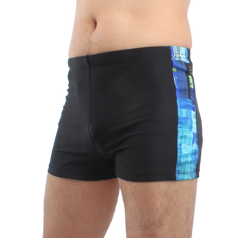 special for new men''s swimming trunks and fashion contrast color boxer swimming trunks men''s beach swimming trunks - Image 1