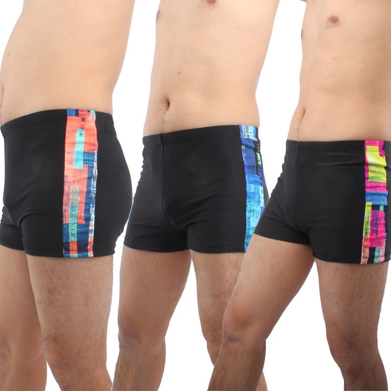 special for new men''s swimming trunks and fashion contrast color boxer swimming trunks men''s beach swimming trunks - Image 2