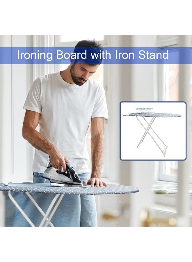 زيريفام قائمة المنتجات ذات الصلة لوحة التجهيز القابلة للطي , لوحة الحديد المدمجة مع أكمام الراحة الحديدية , لوحة التجهيز القابلة للطي وقف التجهيز مع 4 قابل للتعديل , ارتفاعات سميكة مقاومة للحرارة غطاء رمادي خفيف 41 بوصة - Image 2