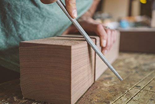 Kutzall Kutzall Original 6" Half-Round Hand Rasp - Fine, Wood Rasp/File for Woodworking & Shaping, W/Ergonomic Soft Grip Handle, Abrasive Tungsten Carbide Coating - 11" (279.4mm) Overall Length - HR6170  - Image 3