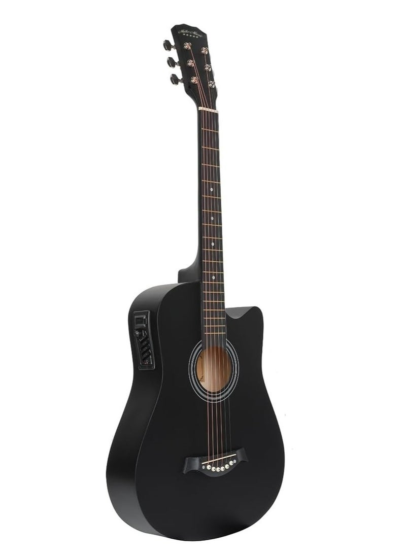 Mike Music 38-Inch Acoustic Electric Guitar Kit with 4-Band EQ, Gig Bag, Capo, Tuner, Chord Chart, Picks, Cable & Strings – Complete Beginner Set by Mike Music  - Image 4