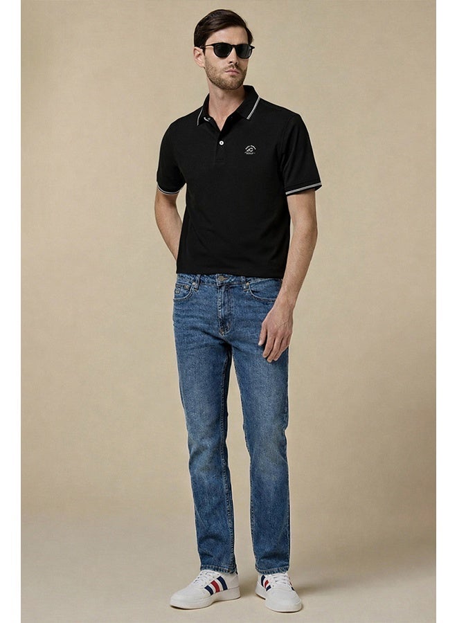 Mannerism Navy Blue Slim Fit Denim Jeans - Image 1