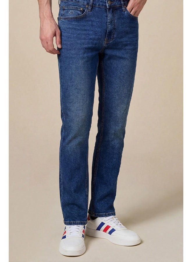 Mannerism Navy Blue Slim Fit Denim Jeans - Image 2