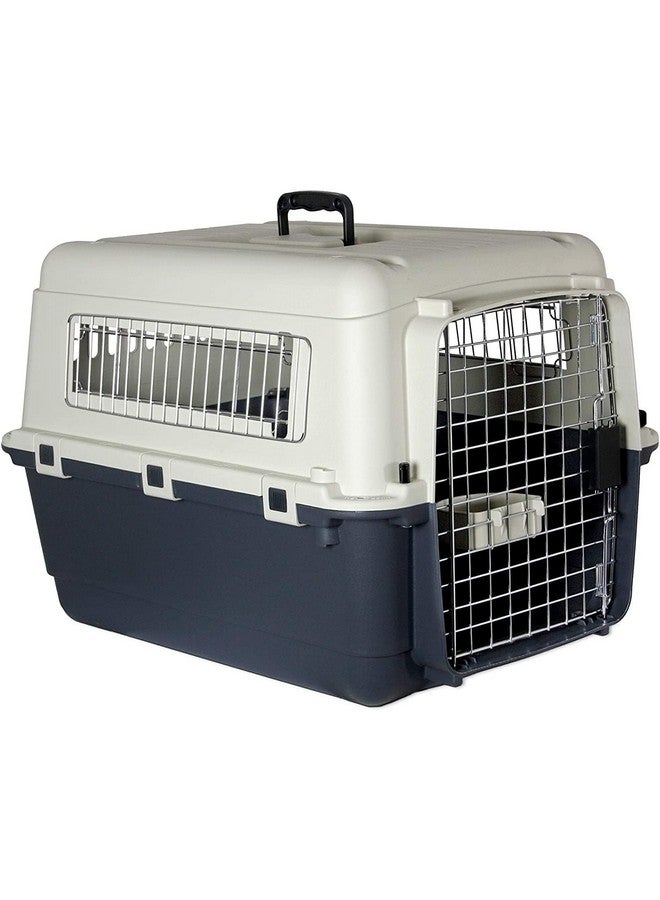 قفص طيران بلاستيكي معتمد للحيوانات الأليفة - أزرق وأبيض - (24 بوصة) - Image 1