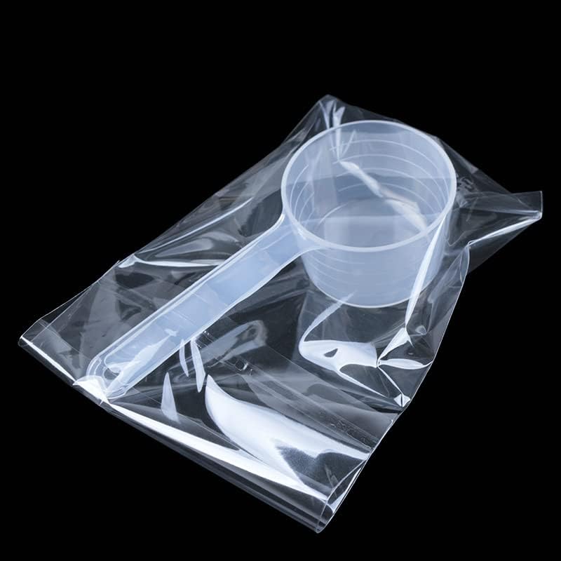 lasenersm 6 Pieces Long Handle Plastic Measuring Spoons Measuring Scoops Milk Powder Scoops Lab Measuring Spoon for Cosmetics Powders Seasoning Kitchen, Individual Packing, 25g (50ml), Translucent - Image 5