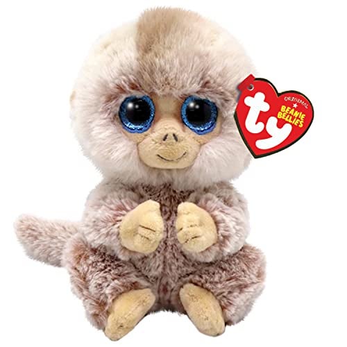 Ty Beanie Bellies-TY41036 Stubby Monkey Soft Toy, 15 cm, TY41036, Brown, Beige, Small - Image 5