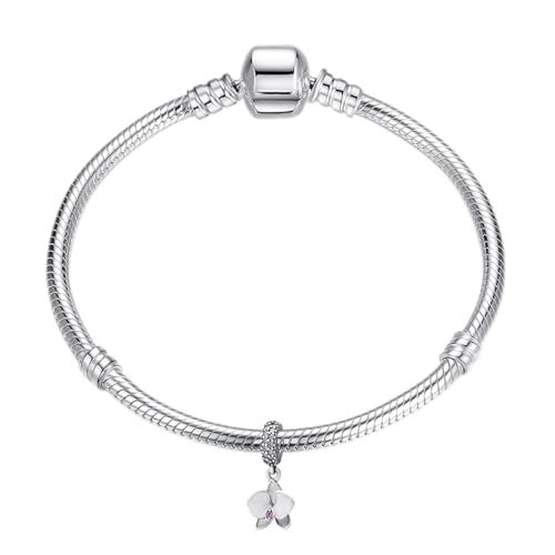 LAMOONY Flower Charm 925 Sterling Silver Orchid Charm Flower Pendant Orchid bead for Pandora Charms Bracelet-Gift for Anniversary Birthday Christmas Day - Image 5