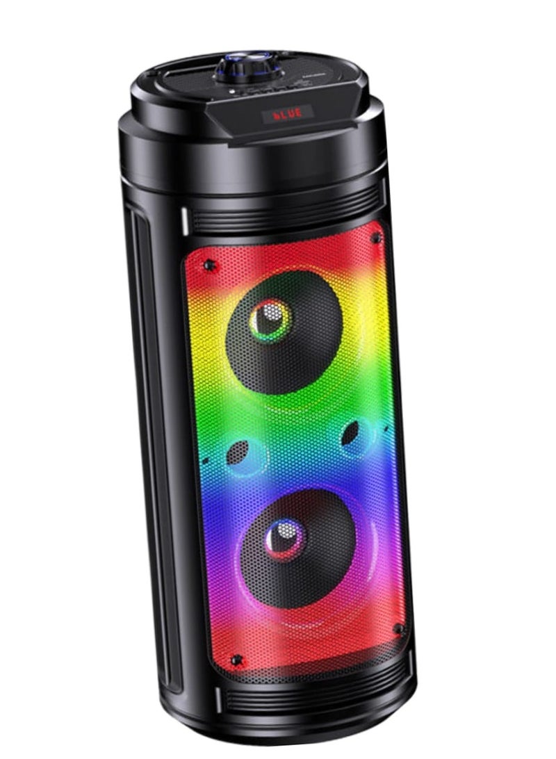بلوسيد مكبر صوت كاريوكي بلوتوث BlueSeed BS-122 مع أضواء LED وباس إضافي - Image 1