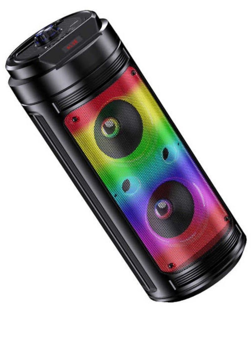 بلوسيد مكبر صوت كاريوكي بلوتوث BlueSeed BS-122 مع أضواء LED وباس إضافي - Image 3