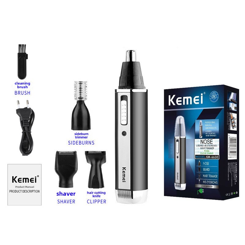 Generic Kemei KM-6630 4-in-1 Nose Trimmer Set KM-6630 (European regulations) 