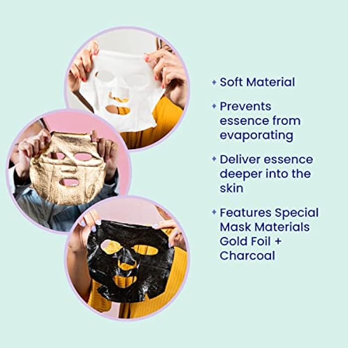 FACETORY K Beauty Face Mask Skin Care - BEST OF 7 COLLECTION Sheet Mask Set | Natural Premium Korean Face Mask For All Skin Types - No Sulfates No Parabens (7 pc) - Image 4