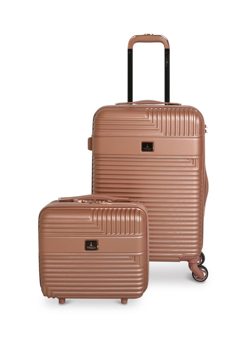 Track Travel Bag ABS Hard Luggage Set 2Pcs 14/20 Inch Trolley From Track HK222-2P - Image 1