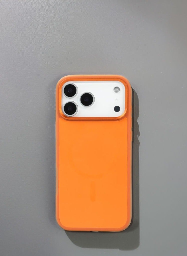 MUNTAQI Soft Liquid Silicone Case for iPhone 17 Pro, Silky Smooth Touch Shockproof Protective Cover with Raised Edges and Full Body Protection (Cosmic Orange) - Image 1