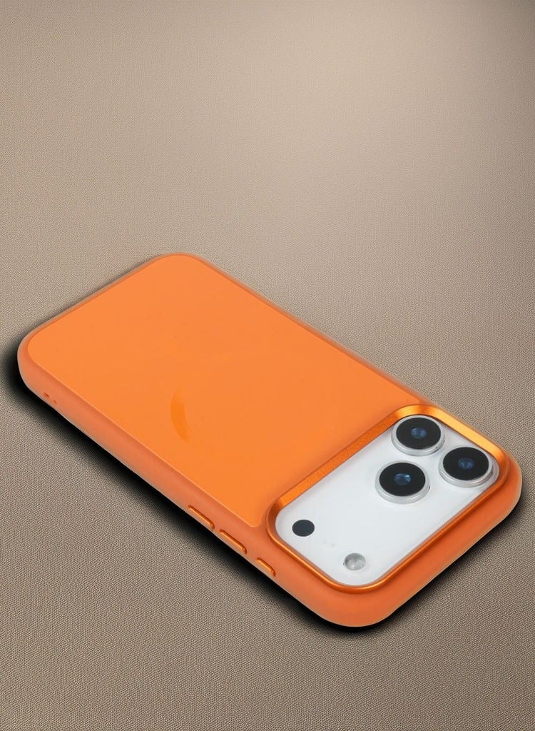 MUNTAQI Soft Liquid Silicone Case for iPhone 17 Pro, Silky Smooth Touch Shockproof Protective Cover with Raised Edges and Full Body Protection (Cosmic Orange) - Image 3